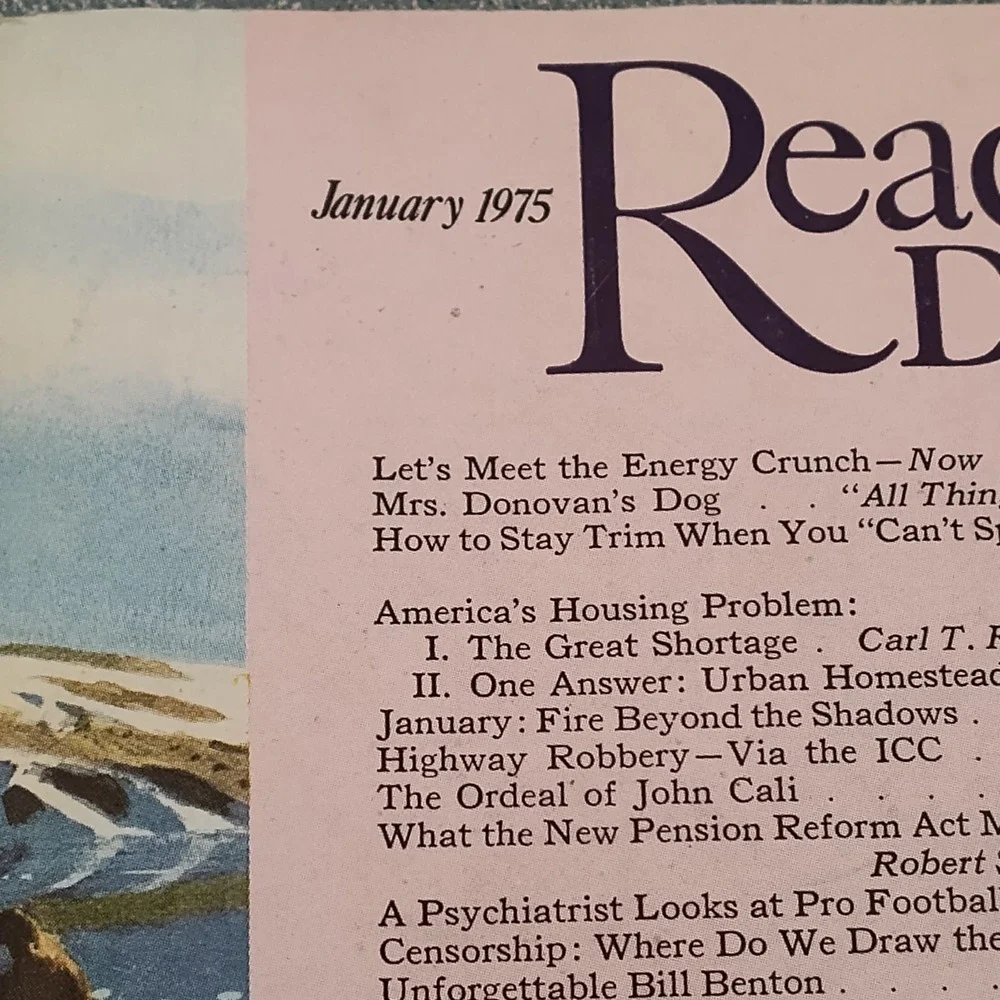 Vintage Reader's Digest November 1974 January 1975